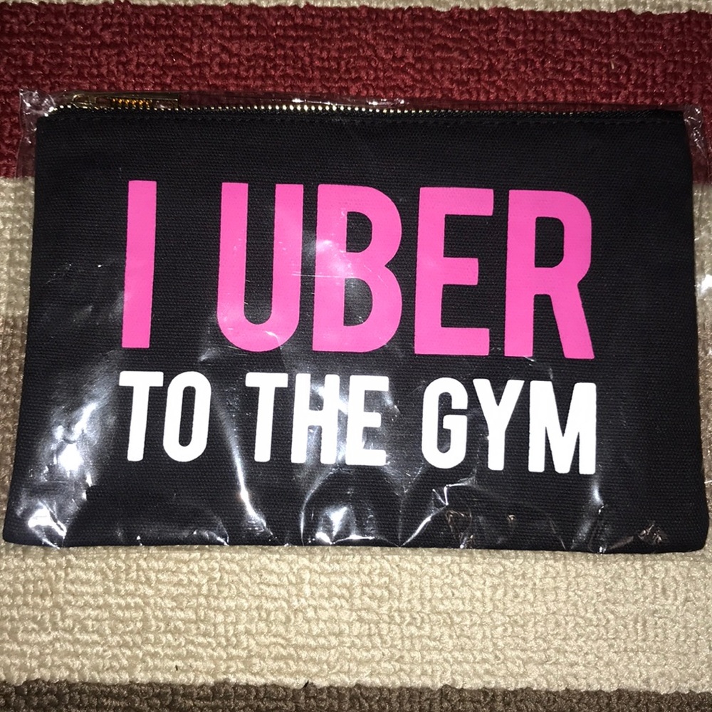 I Uber to The Gym Cosmetic Bag 😂❤️😘